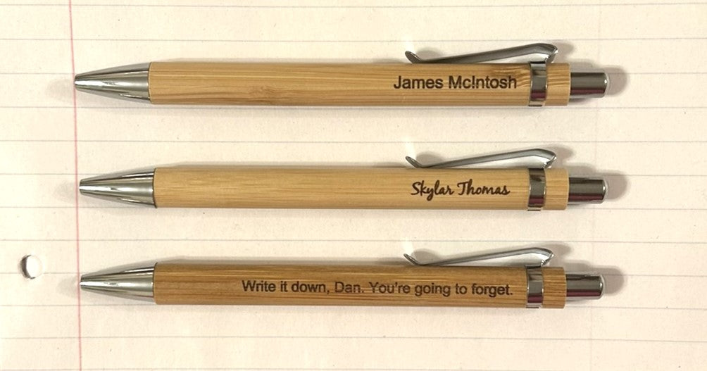 Personalized Bamboo Pen