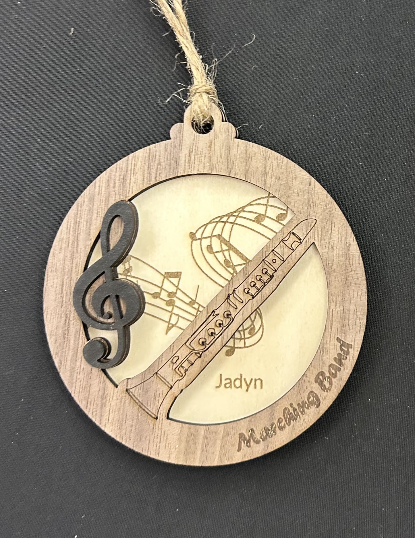 Clarinet Marching Band Ornament