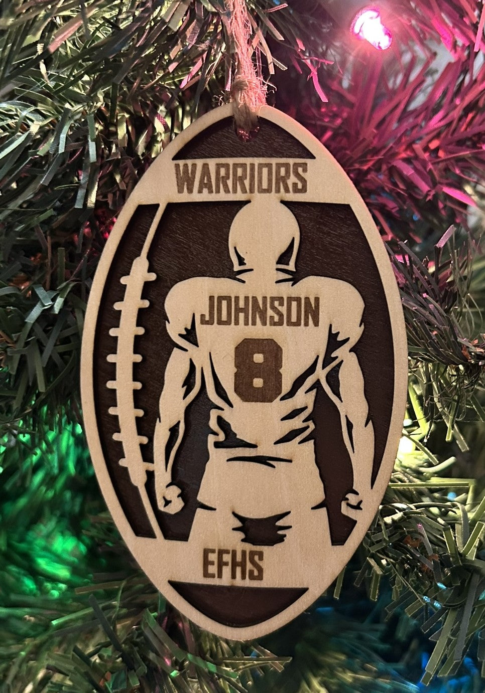 Football Player Ornament