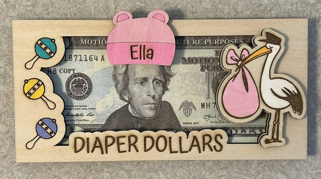 Diaper Dollars Money Holder