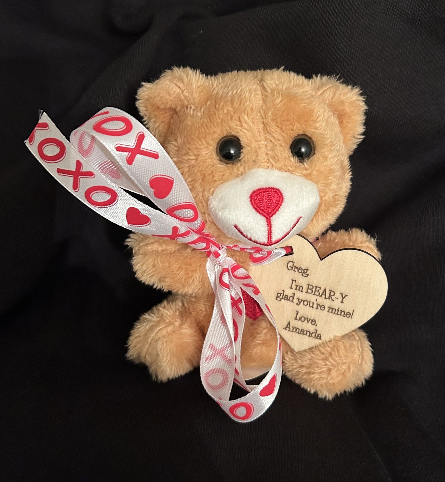 Mini Plush With Personalized Heart